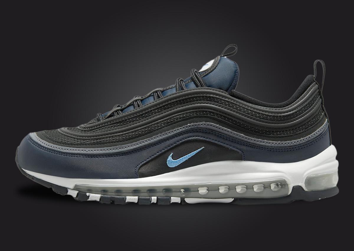 A Blacked Out Nike Air Max 97 Comes Accented By University Red - Sneaker  News