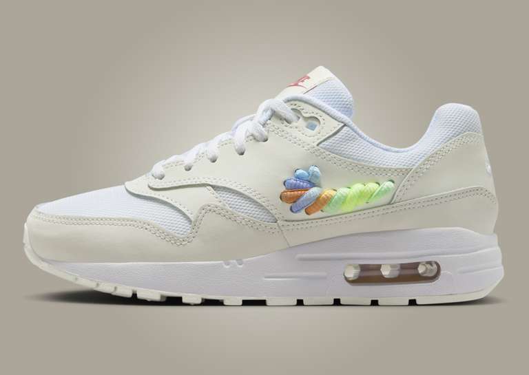 Nike Air Max 1 Rainbow Lace Swoosh (GS) Lateral