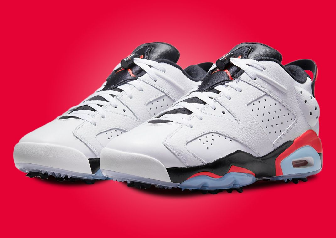 This Air Jordan 6 Low Golf Comes In A Classic White Black Infrared