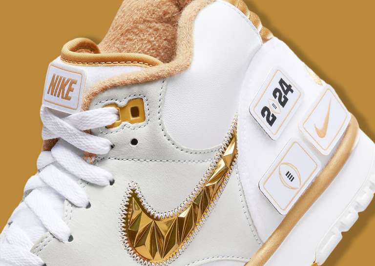Nike Air Trainer 1 College Football Playoffs White Gold Velcro Detail