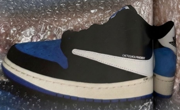 Travis Scott x fragment design x Air Jordan 1 Low Sample