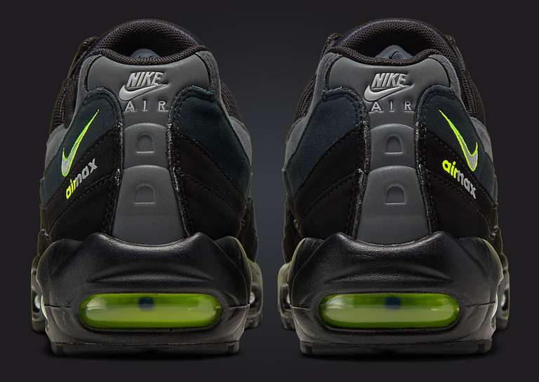 Nike Air Max 95 Retro Logo Black Volt Back