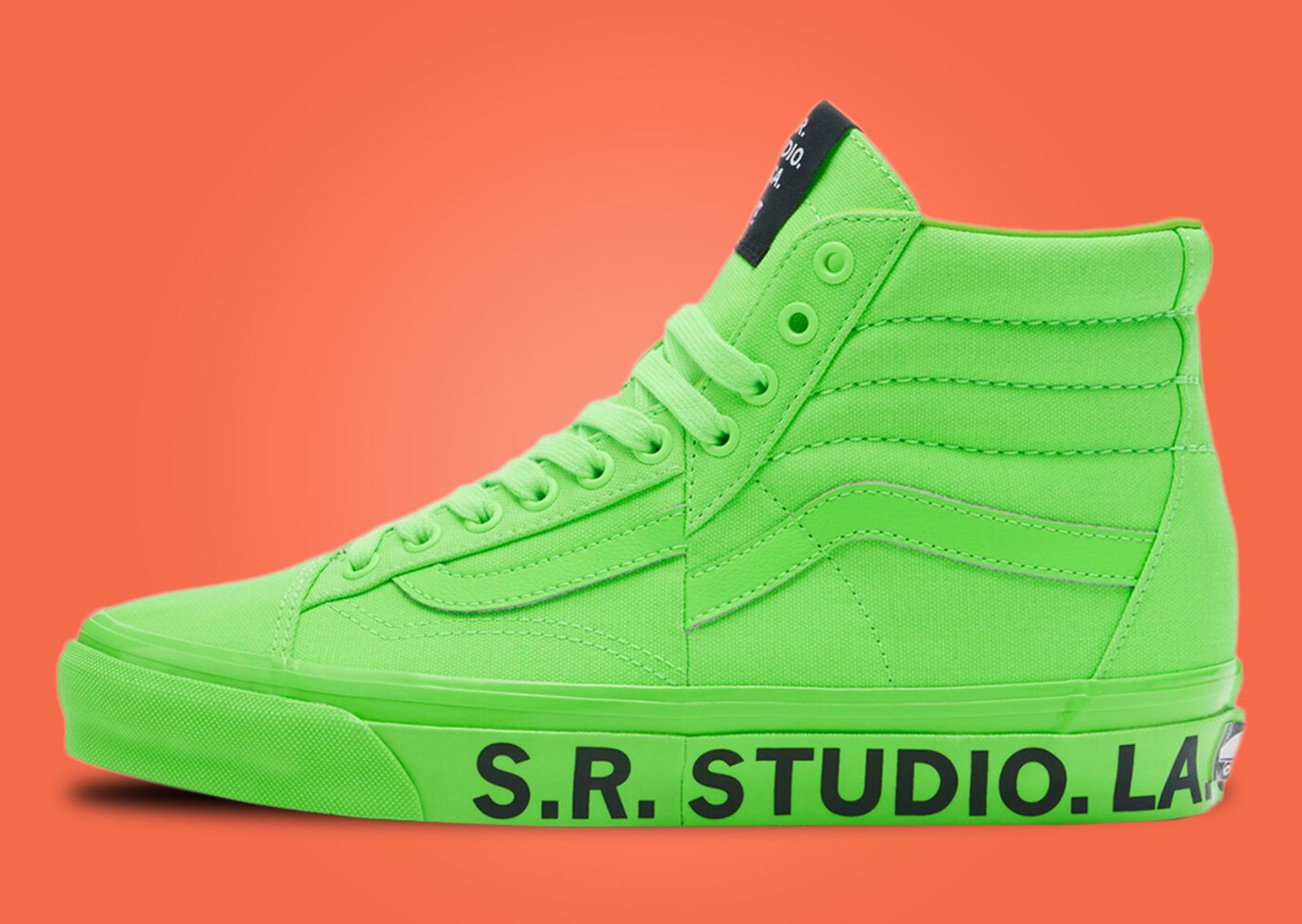 S.R. STUDIO. LA. CA. x Vans OTW Clash The Wall Green Gecko Lateral