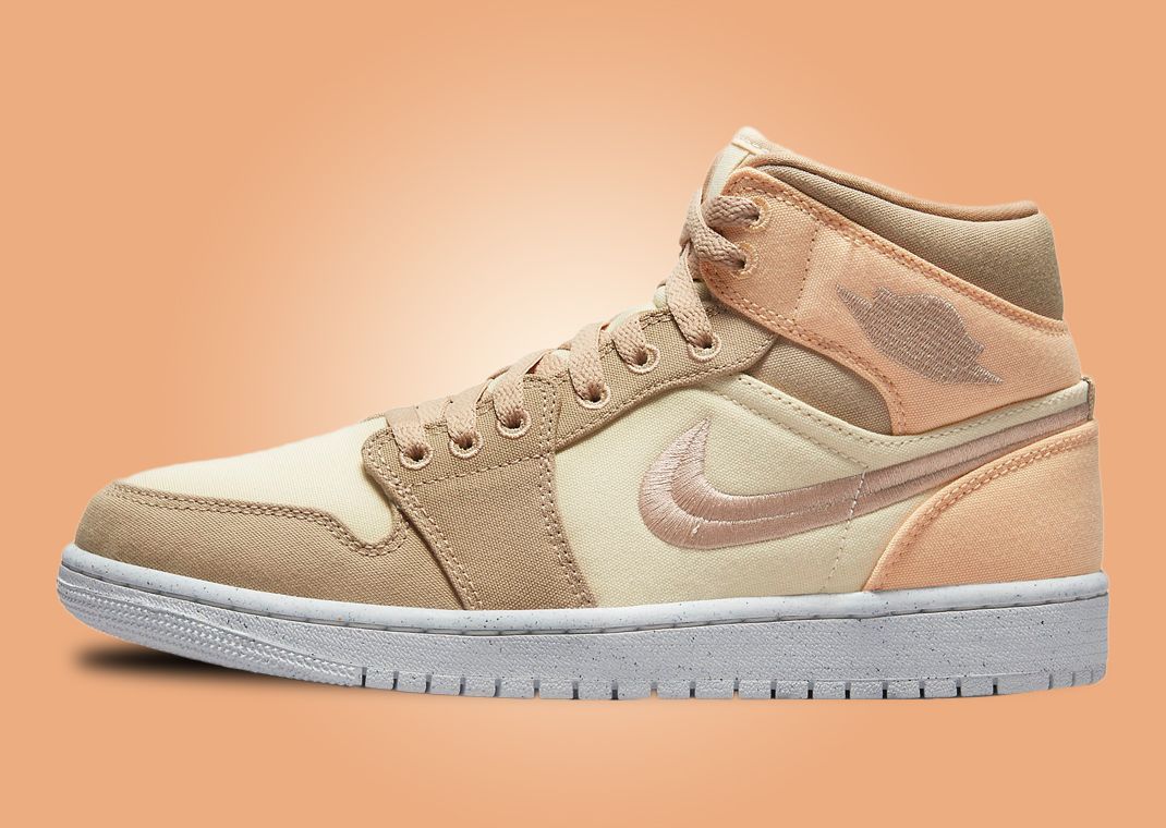 This Air Jordan 1 Mid SE Gets Covered In Clean Canvas