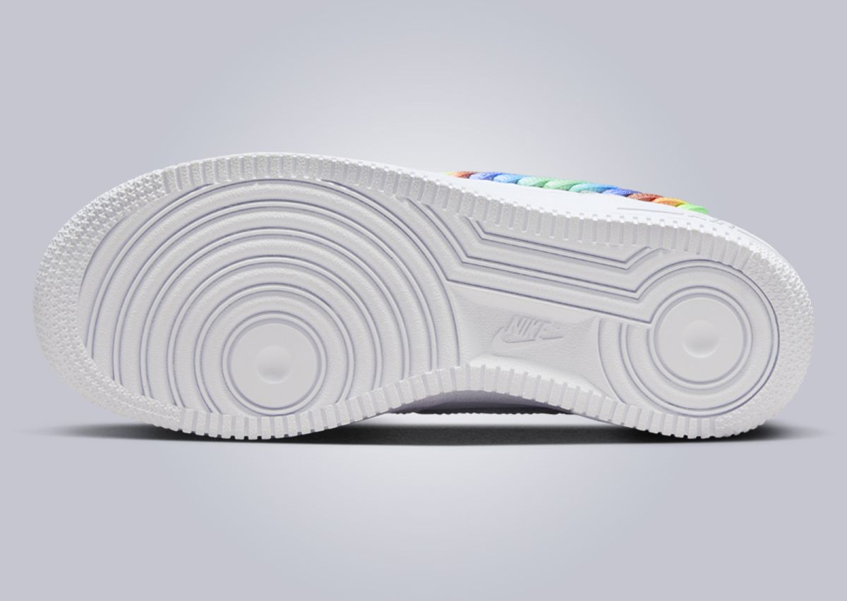 Nike Air Force 1 Low Rainbow Lace Swoosh (GS) Outsole