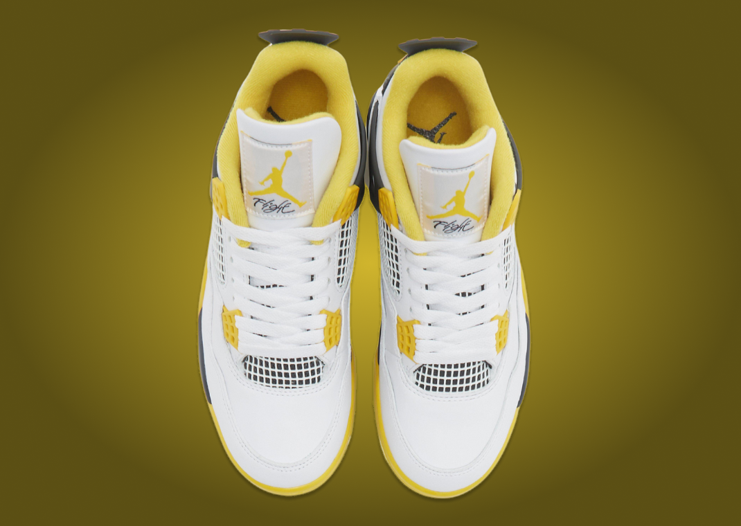 The Women's Air Jordan 4 Retro White Vivid Sulfur Releases April 2024