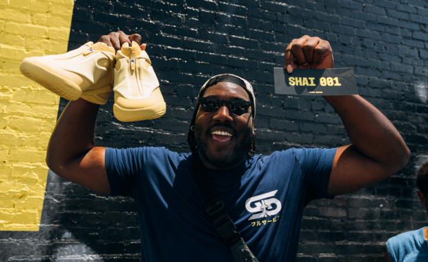 Fan winning the Converse Shai 001