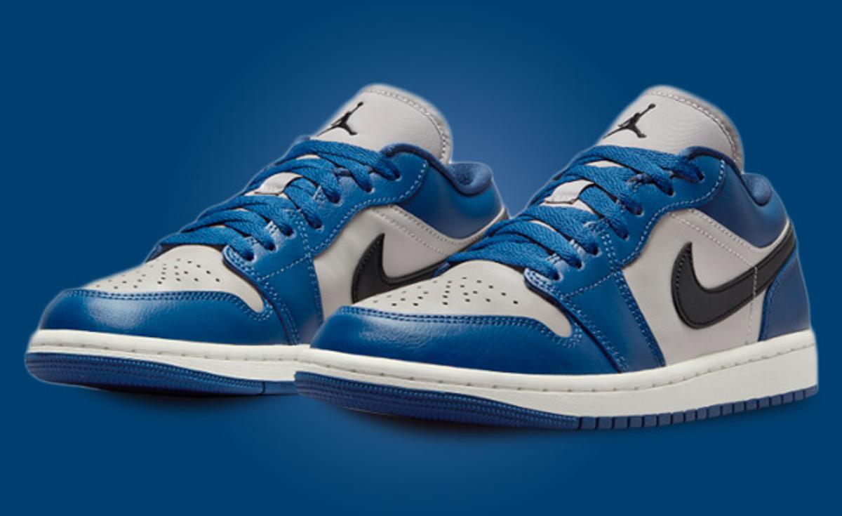 The Air Jordan 1 Low French Blue College Grey Brings Serious Georgetown Vibes