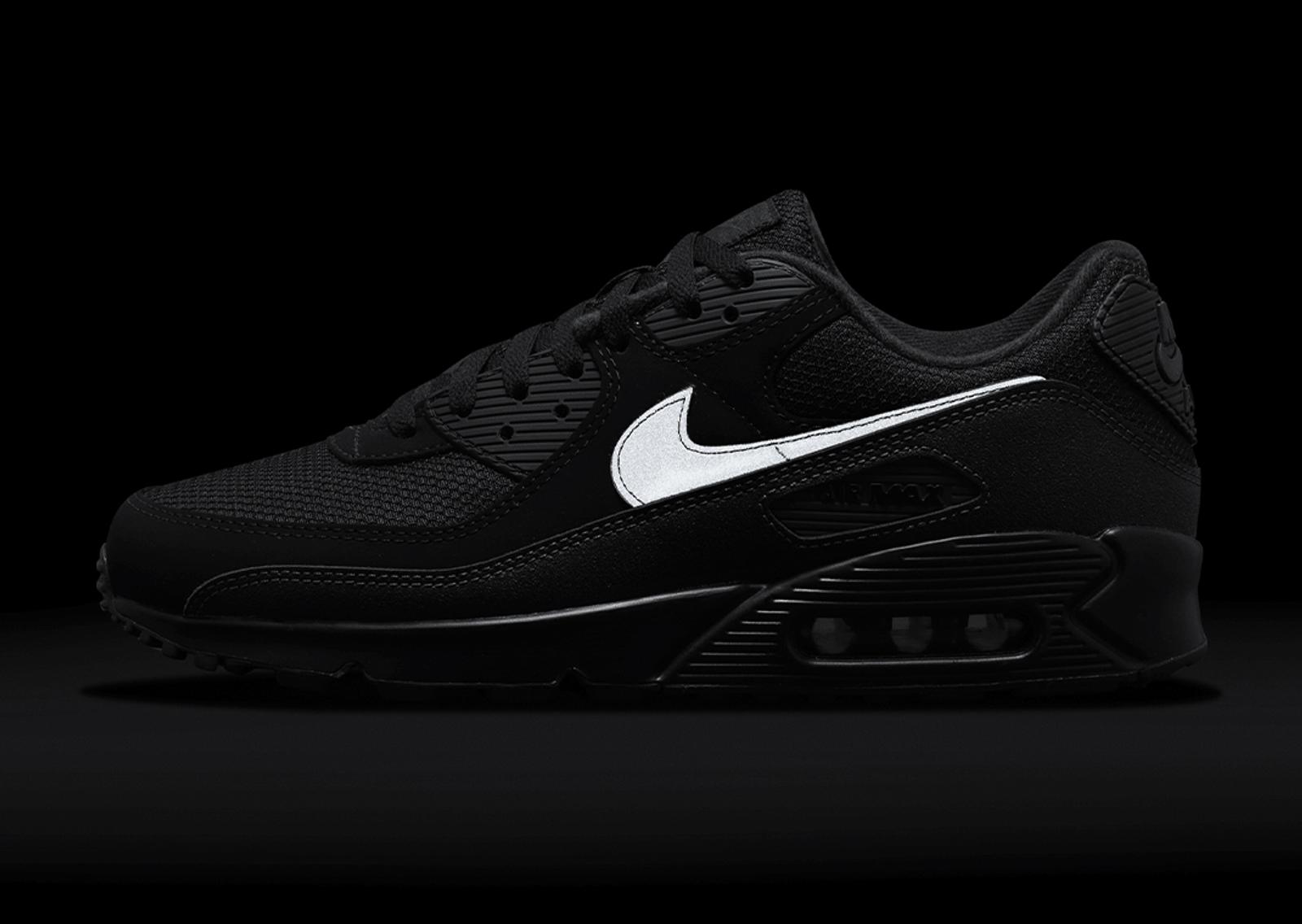 Nike Air Max 90 3M Swoosh Black 3M Lateral