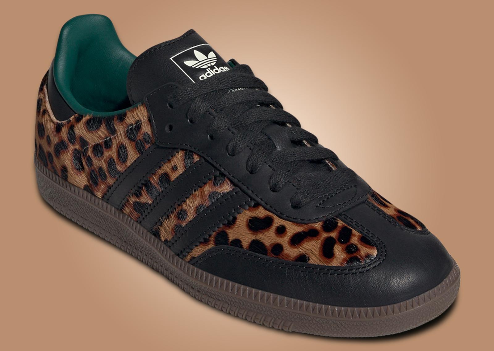 adidas Samba OG Leopard Collegiate Green (W) Angle