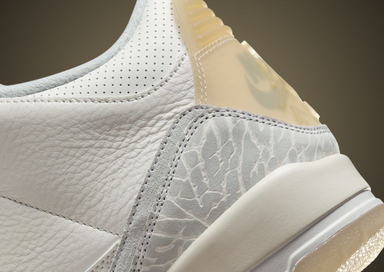 Air Jordan 3 Retro Craft Ivory Heel Detail