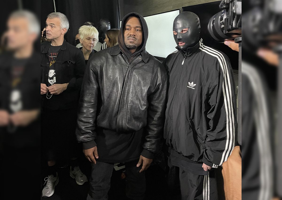 Ye (Left) & Demna (Right) at a Balenciaga Show in NYC