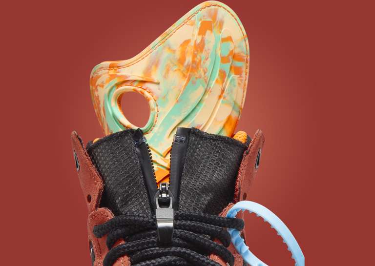 Off-White x Nike Air Terra Forma Mantra Orange Tongue Detail