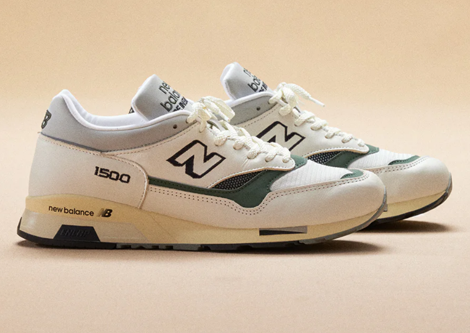 New Balance 1500 Made in England White Cilantro Lateral