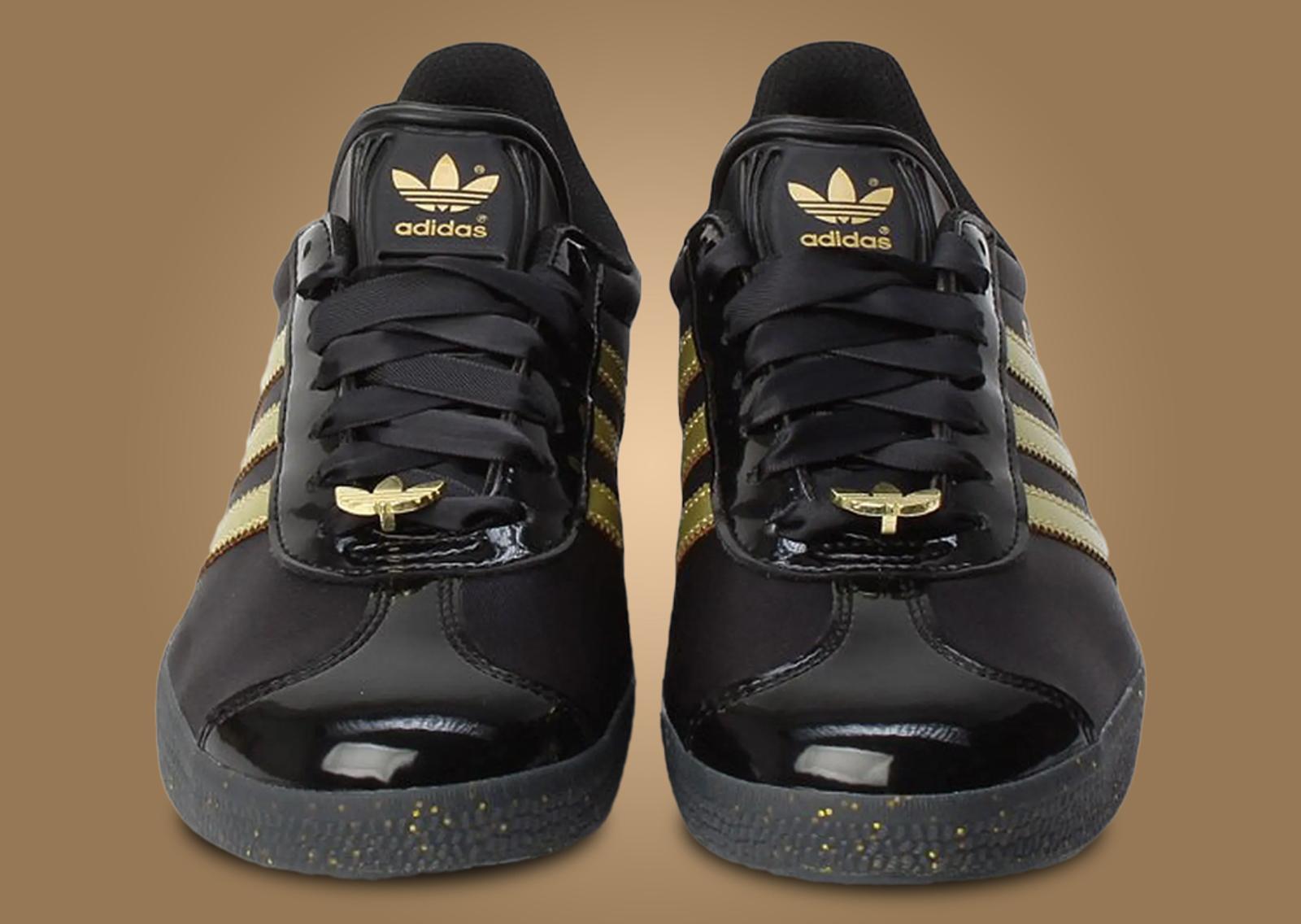 Shiekh x adidas Gazelle Black Gold (W) Front