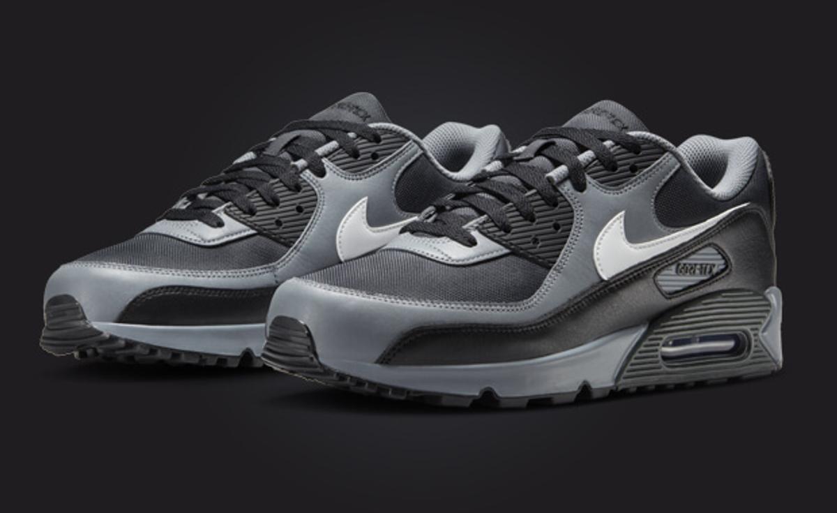 The Nike Air Max 90 Gore-Tex Dark Smoke Grey Black Releases Spring 2024