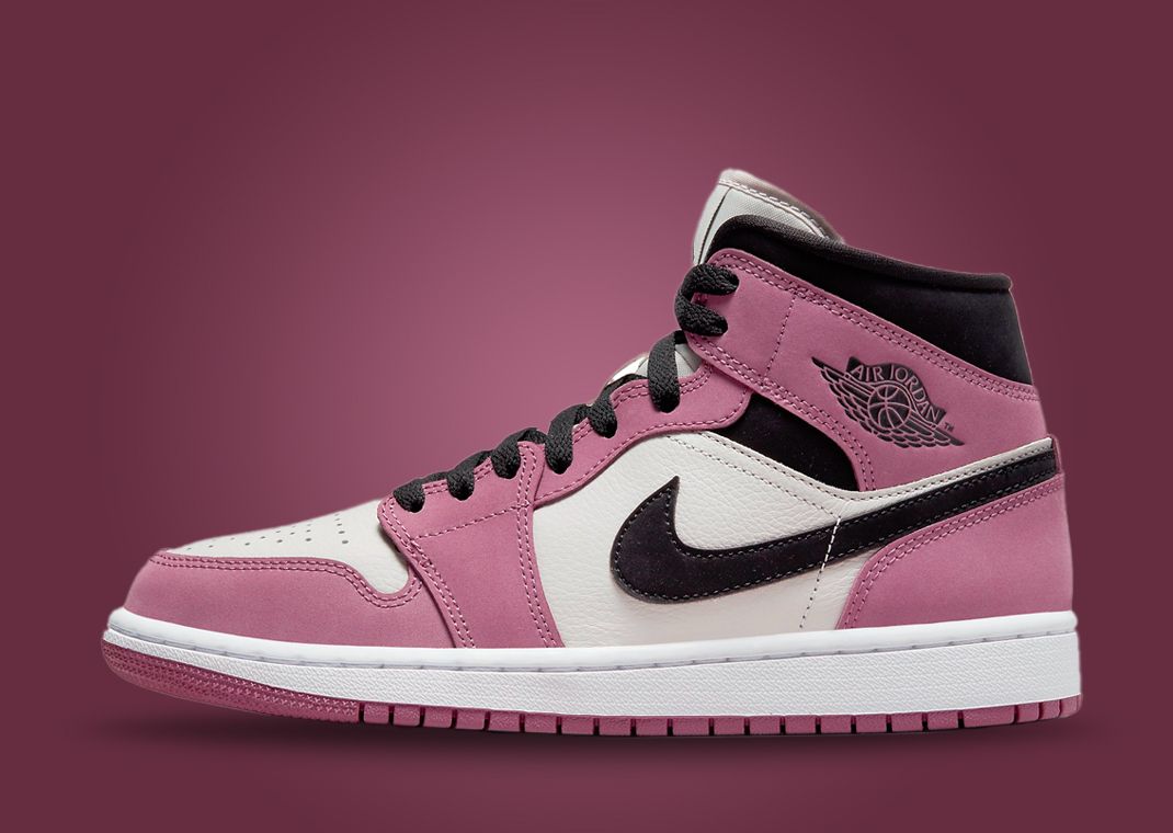 Berry Pink Covers This Air Jordan 1 Mid