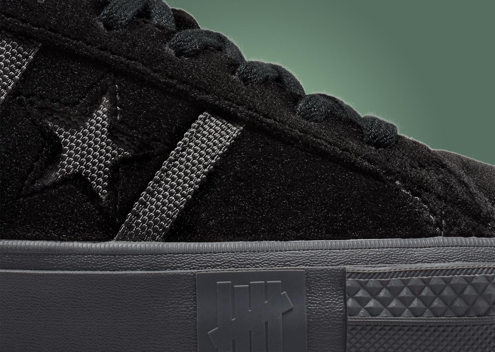 UNDEFEATED x Converse One Star Academy Pro Black Toe Detail