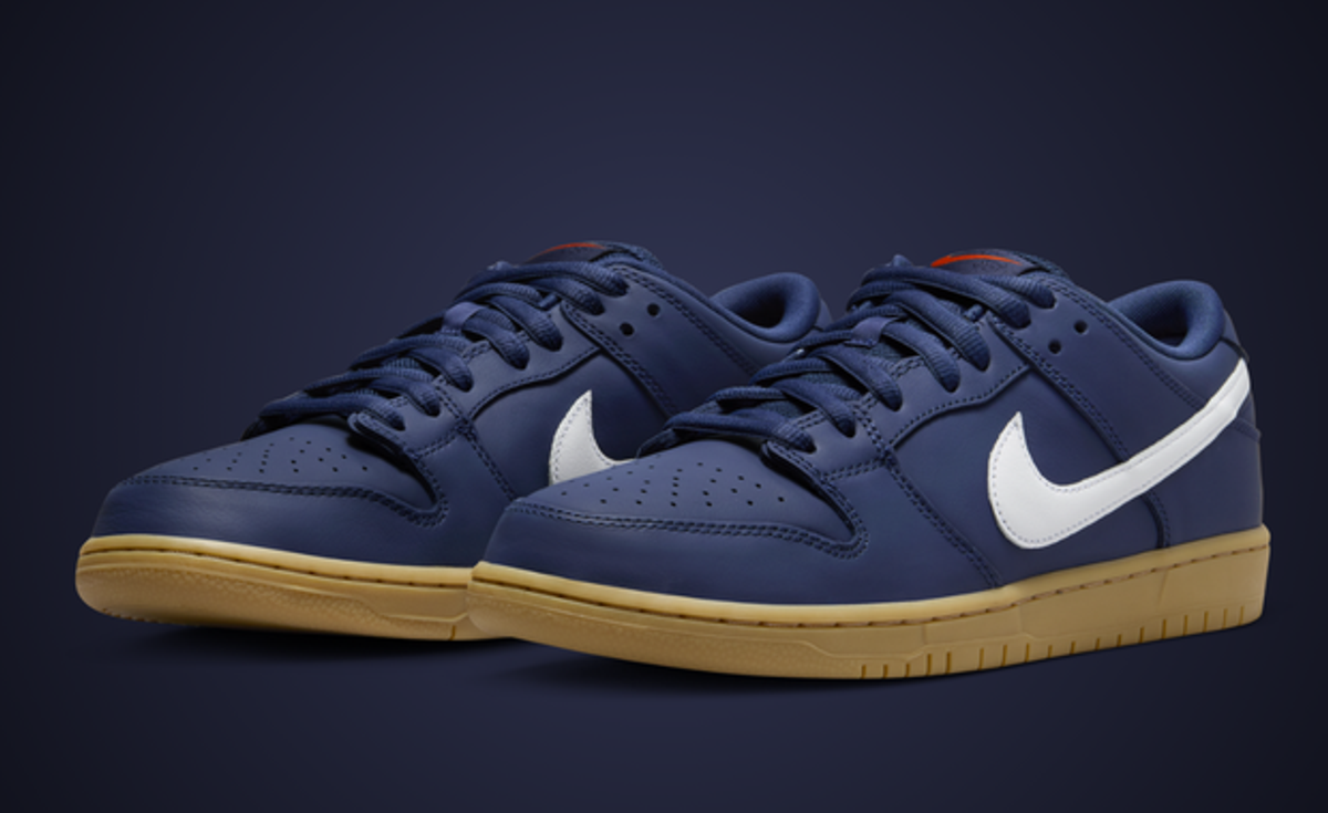 Nike SB Dunk Low Navy Gum Lateral