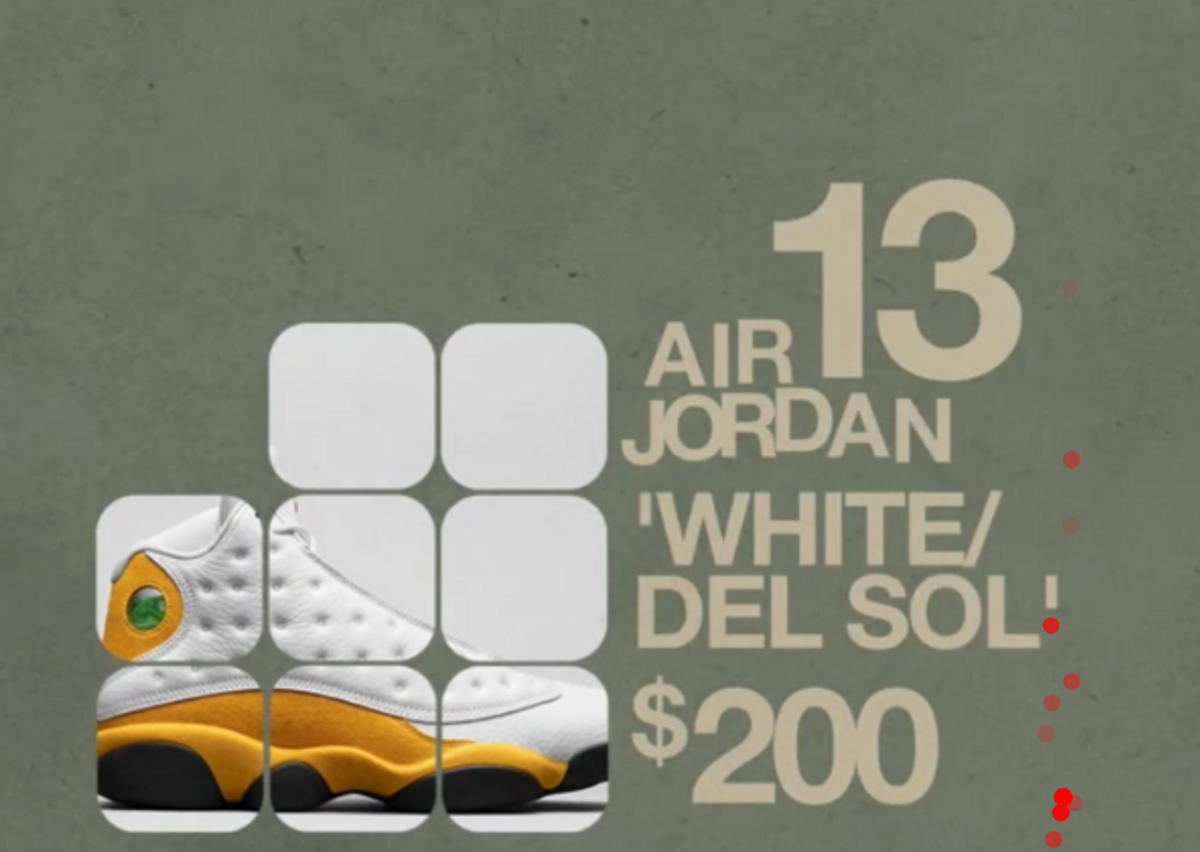 Air Jordan 13 Retro "White/Del Sol"