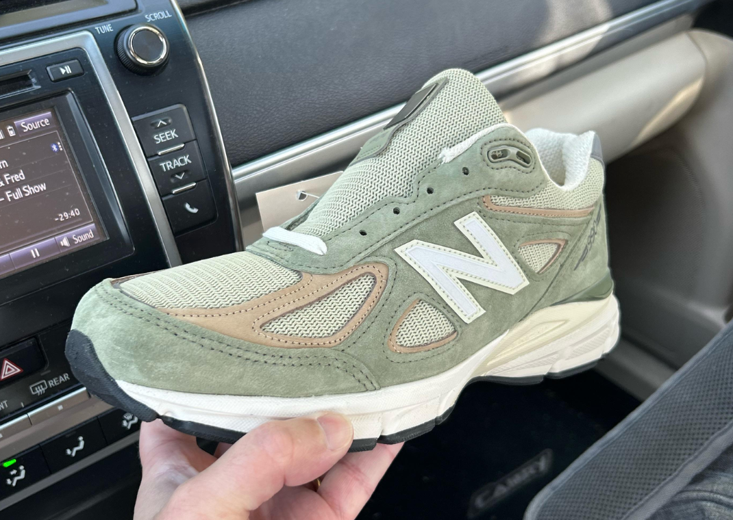 The New Balance 990v4 Made in USA Olive Releases October 2023