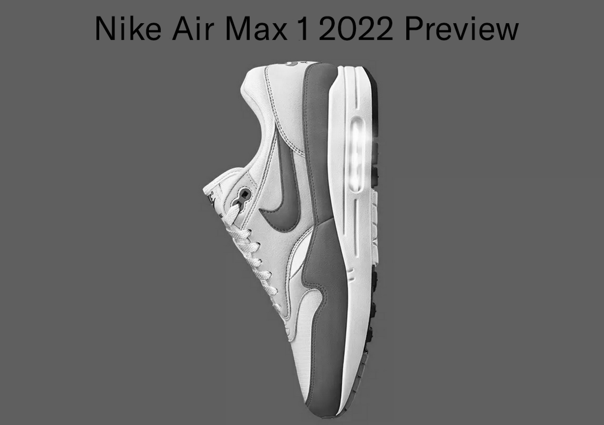 Air max 1 2025 white black wolf grey