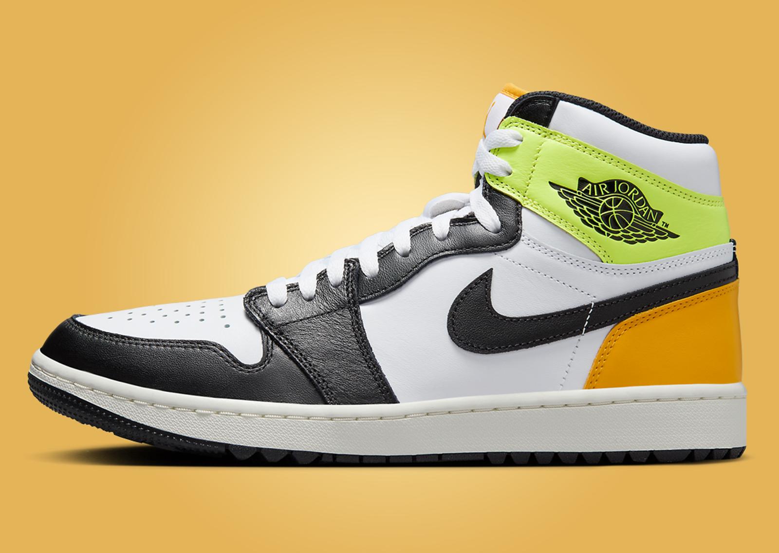 Air Jordan 1 High Golf Volt Gold Lateral