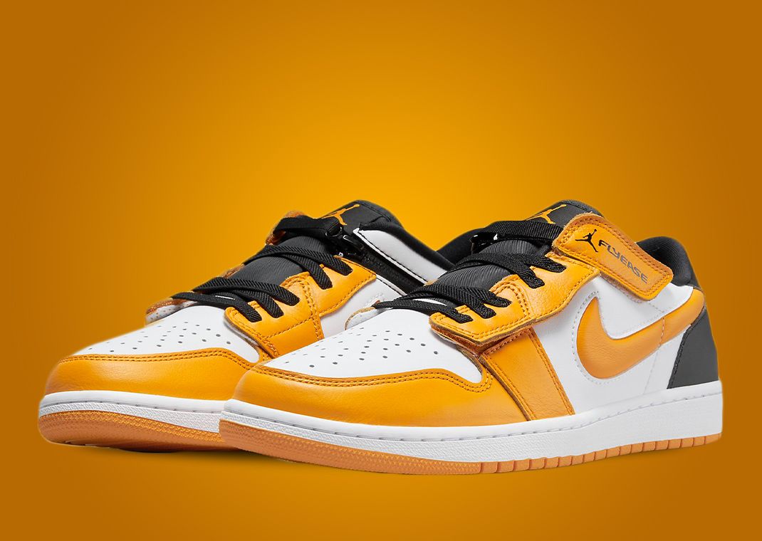 The Air Jordan 1 Low Flyease Goes Bright In Taxi