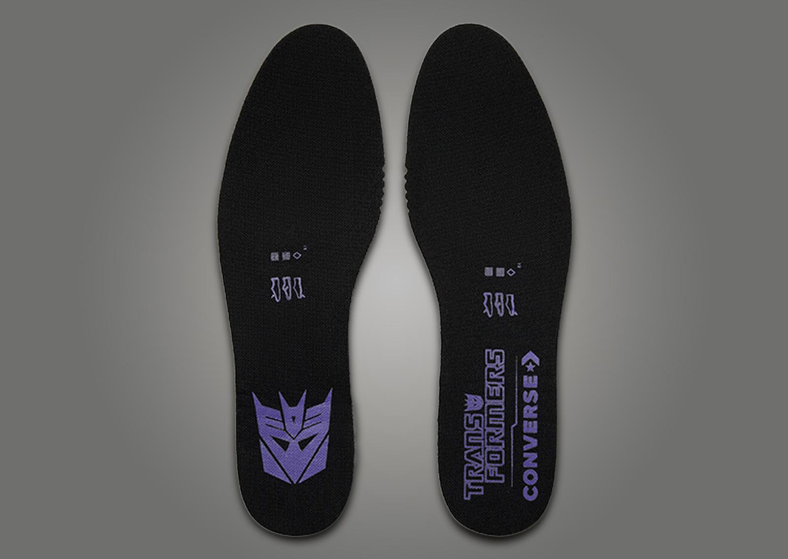 Transformers x Converse Chuck Taylor All-Star Hi Decepticons Insoles