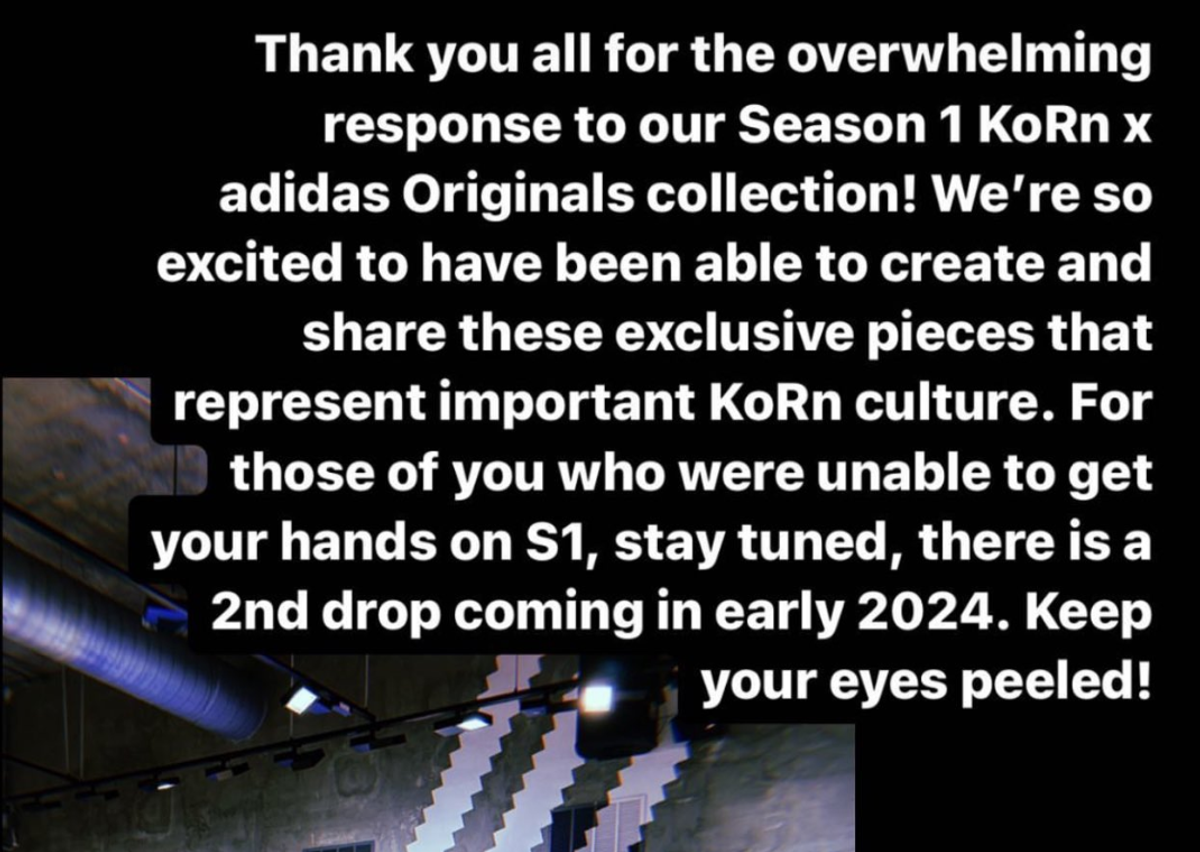 Korn Announcing the 2nd adidas Collaboration Is Coming Early 2024