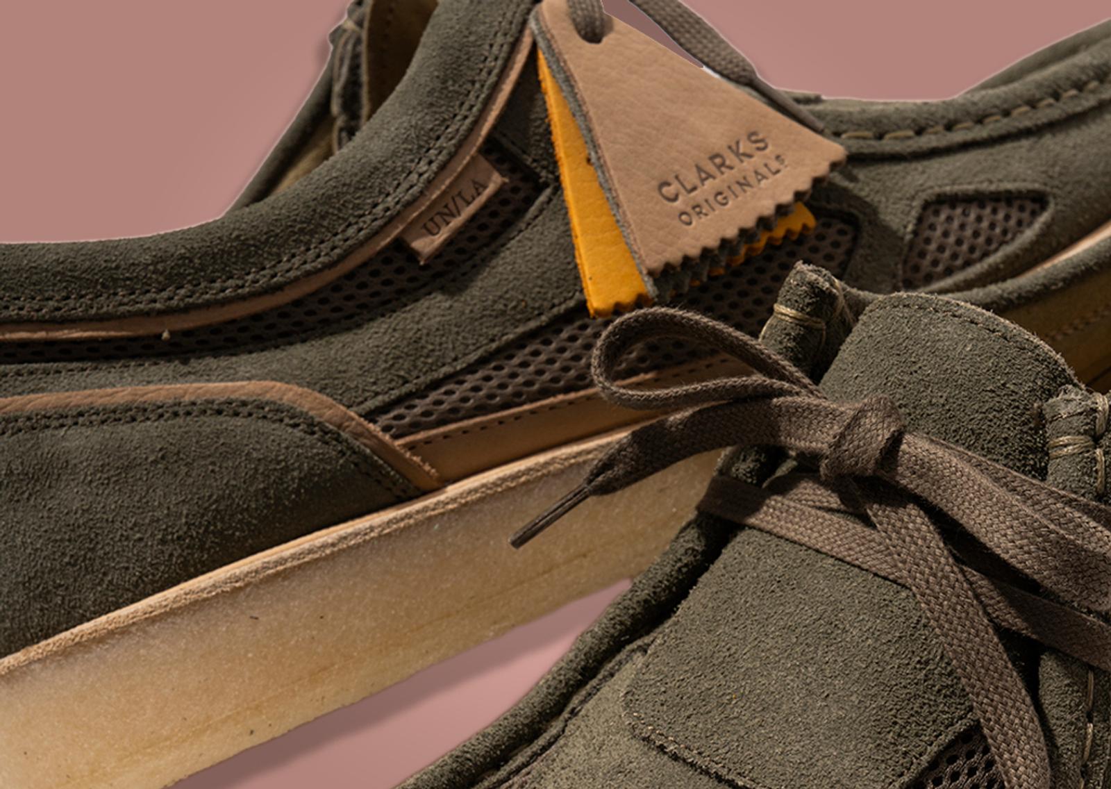 Union LA x Clarks Originals Wallabee Crazy Visions Cameo Rose Detail