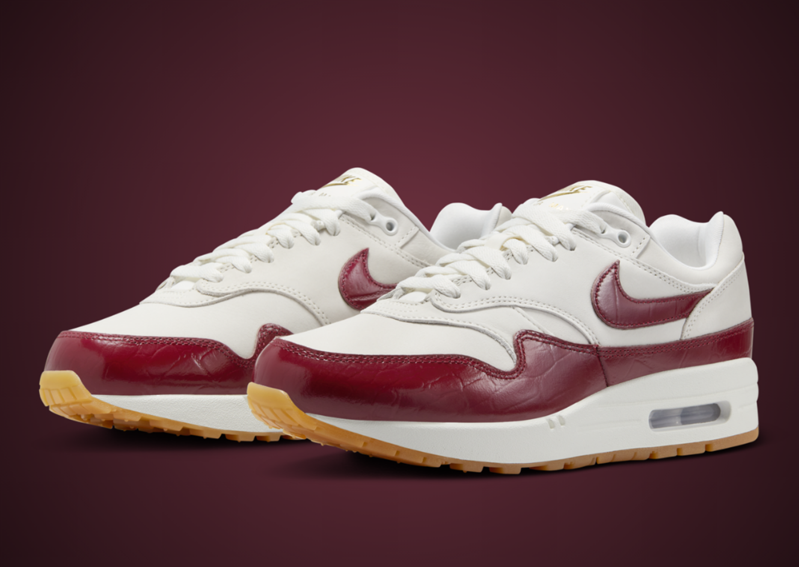 Nike Air Max 1 Lux Grandma Team Red (W) Angle