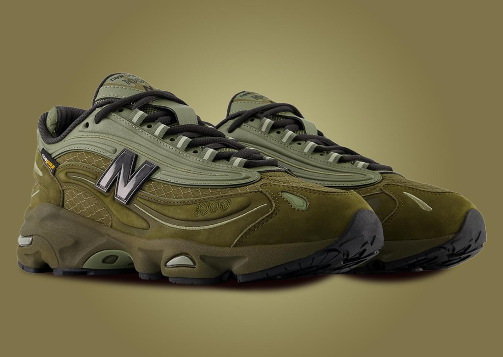 New Balance 1000 Cordura Olive Angle