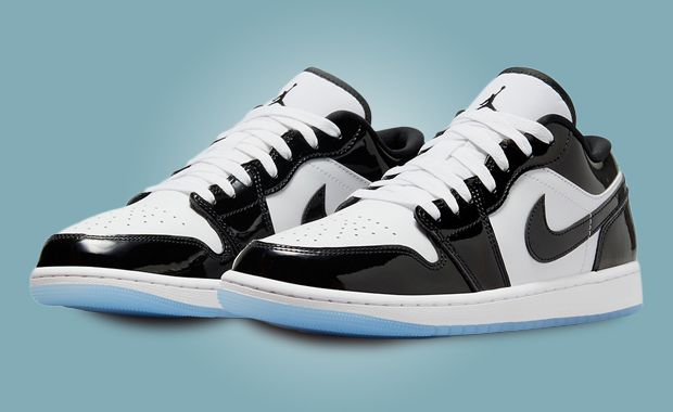 Low top jordans black and white Clearance
