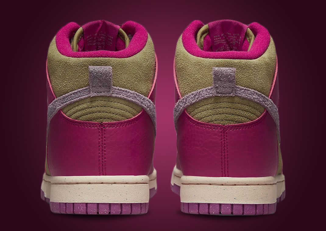 This Nike Dunk High Comes In Dynamic Berry And Pilgrim