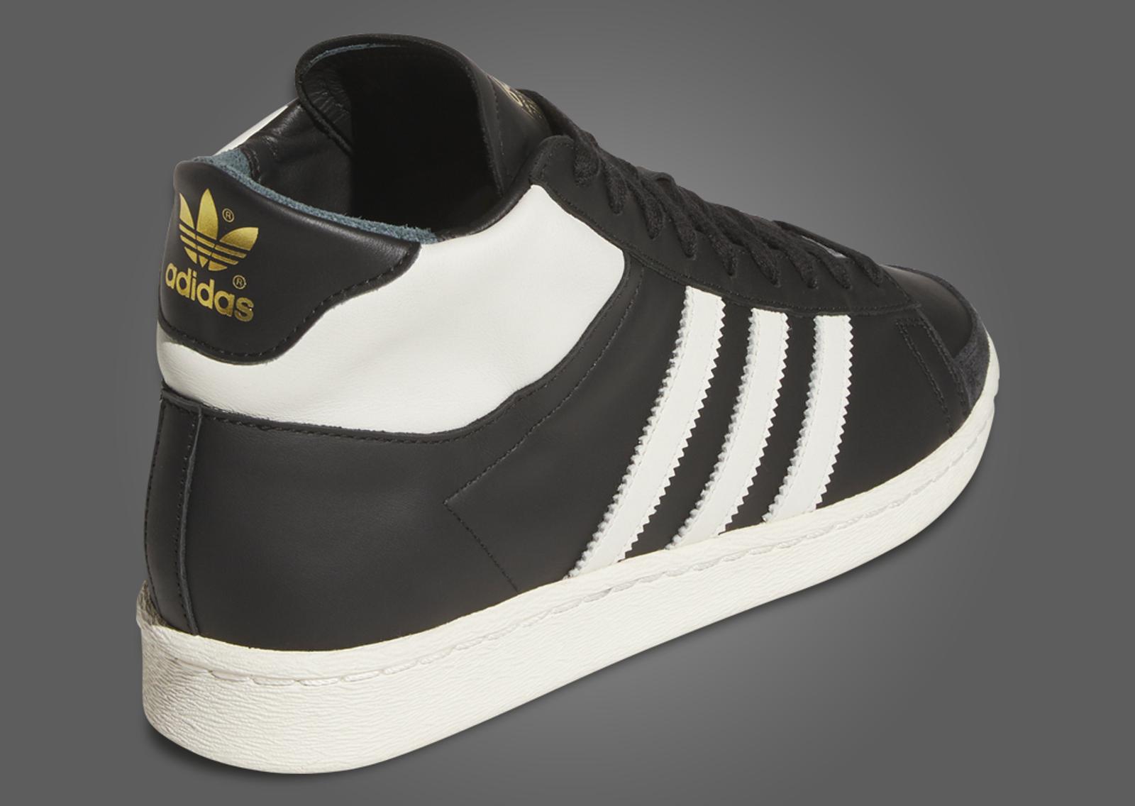 adidas Jabbar Hi Core Black Off White Heel Angle