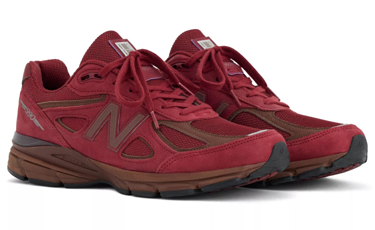 New Balance 990v4 Made in USA Monarch Burgundy