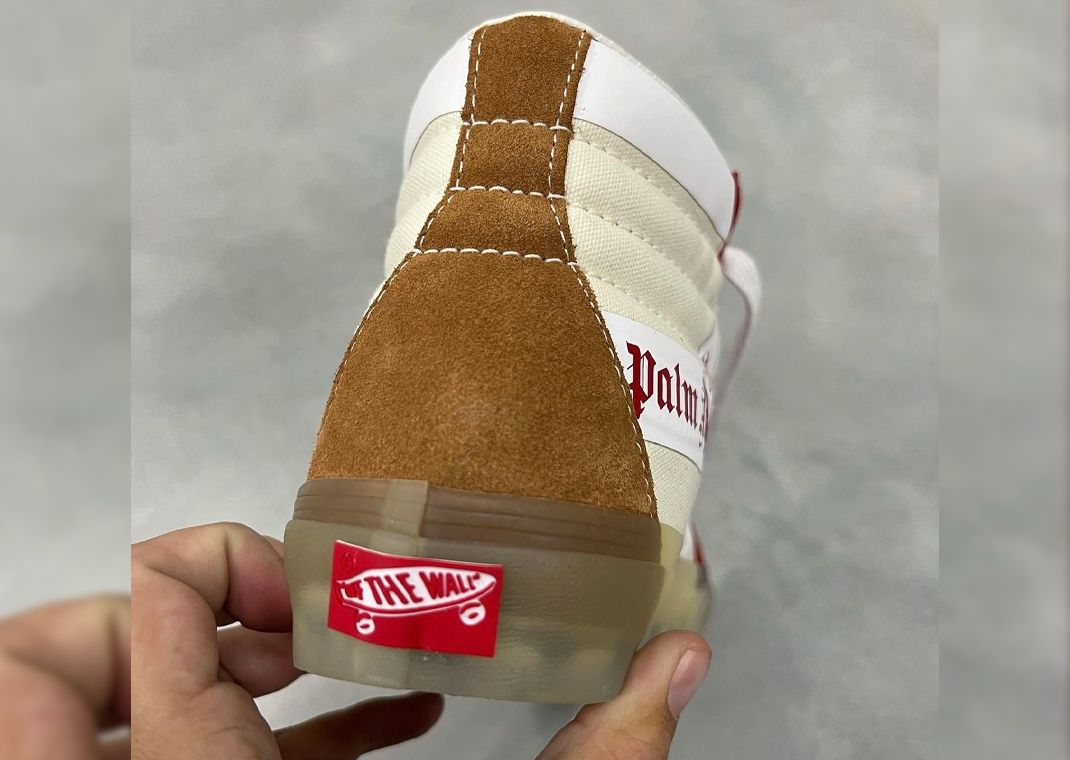 新品vans Palm Angels ハイカットスニーカー 赤/白 Palm Angels Links Up With Vans On The Sk8-Hi