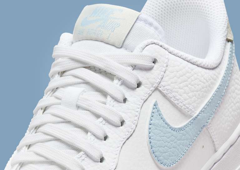Nike Air Force 1 Low White Light Armory Blue (W) Tongue