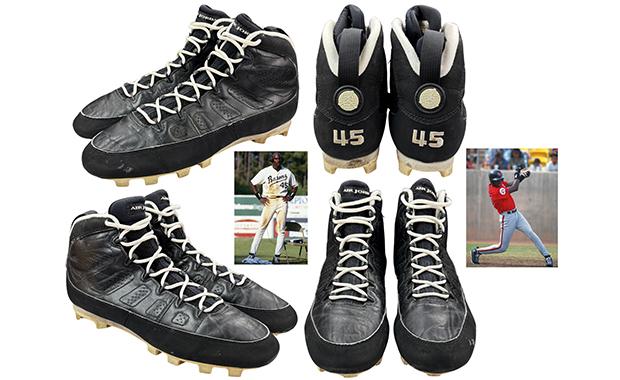 A Pair of Michael Jordan Game-Worn Air Jordan 9s From His Minor League Stint Are Up For Auction