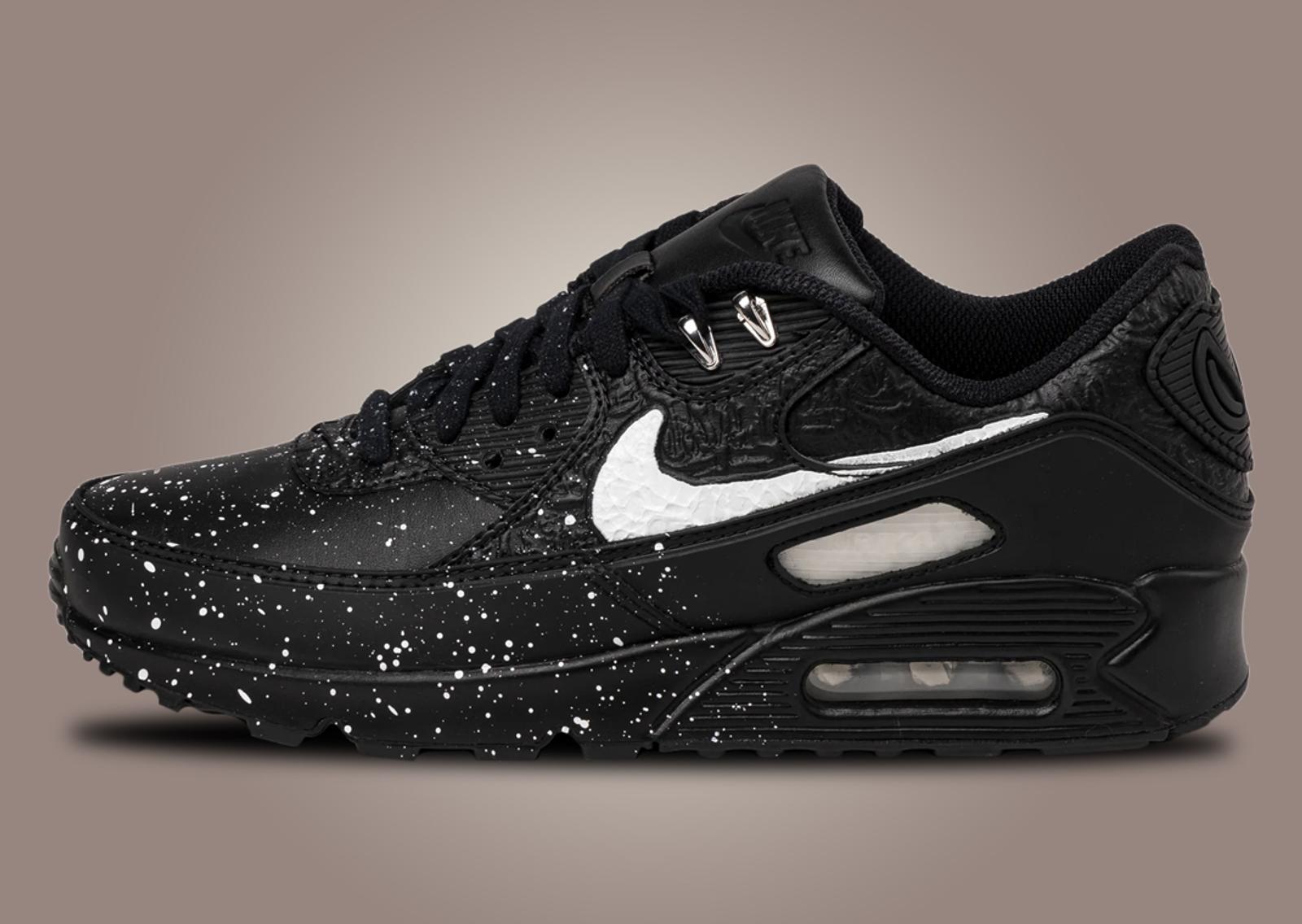 Slawn x Nike Air Max 90 Black Lateral