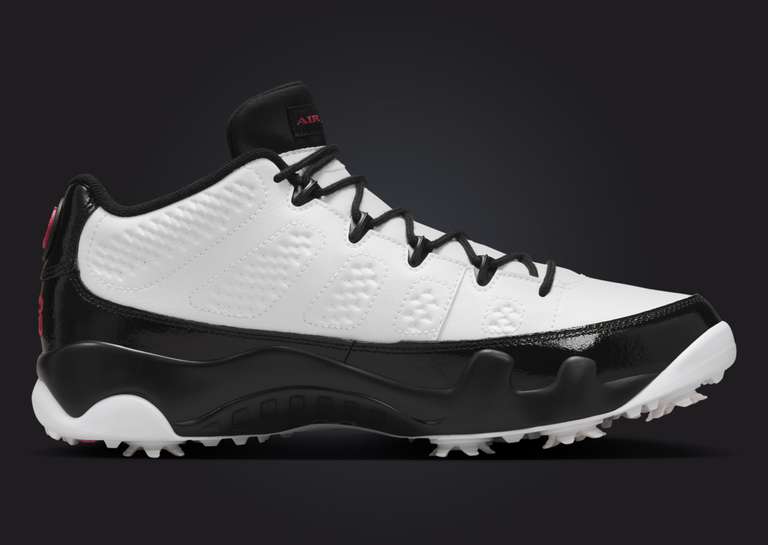 Air Jordan 9 Golf White Black Medial