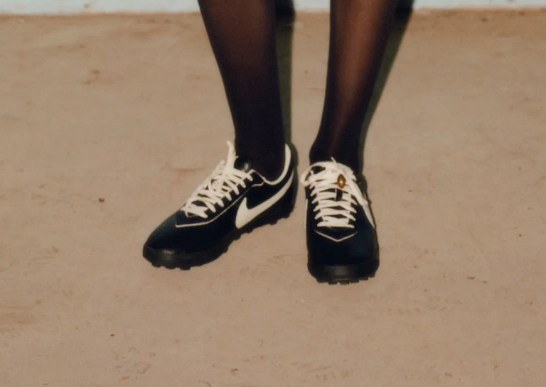 Bode x Nike Astrograbber SP Black Coconut Milk On Foot