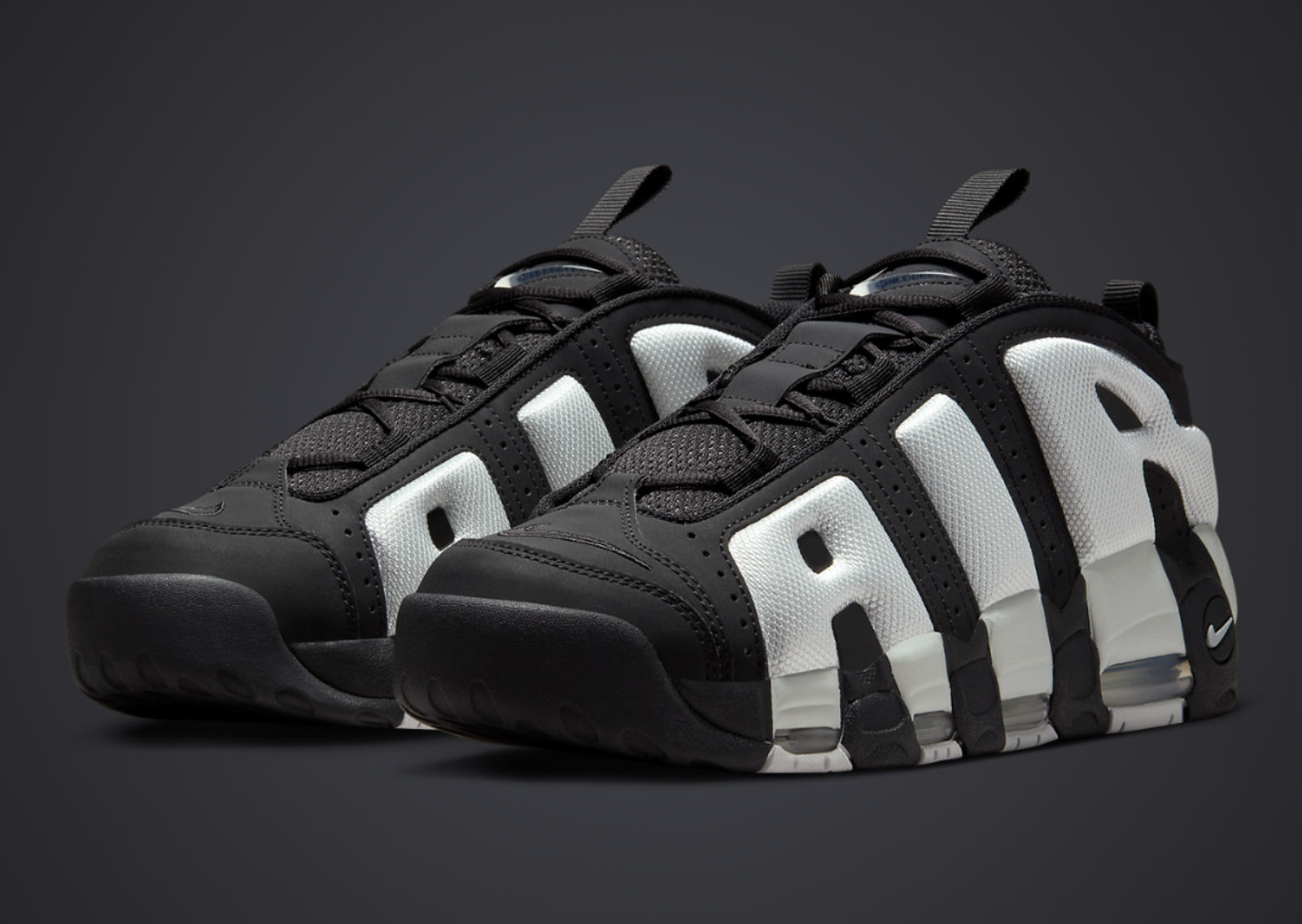 Nike Air More Uptempo Low Black Photon Dust Angle