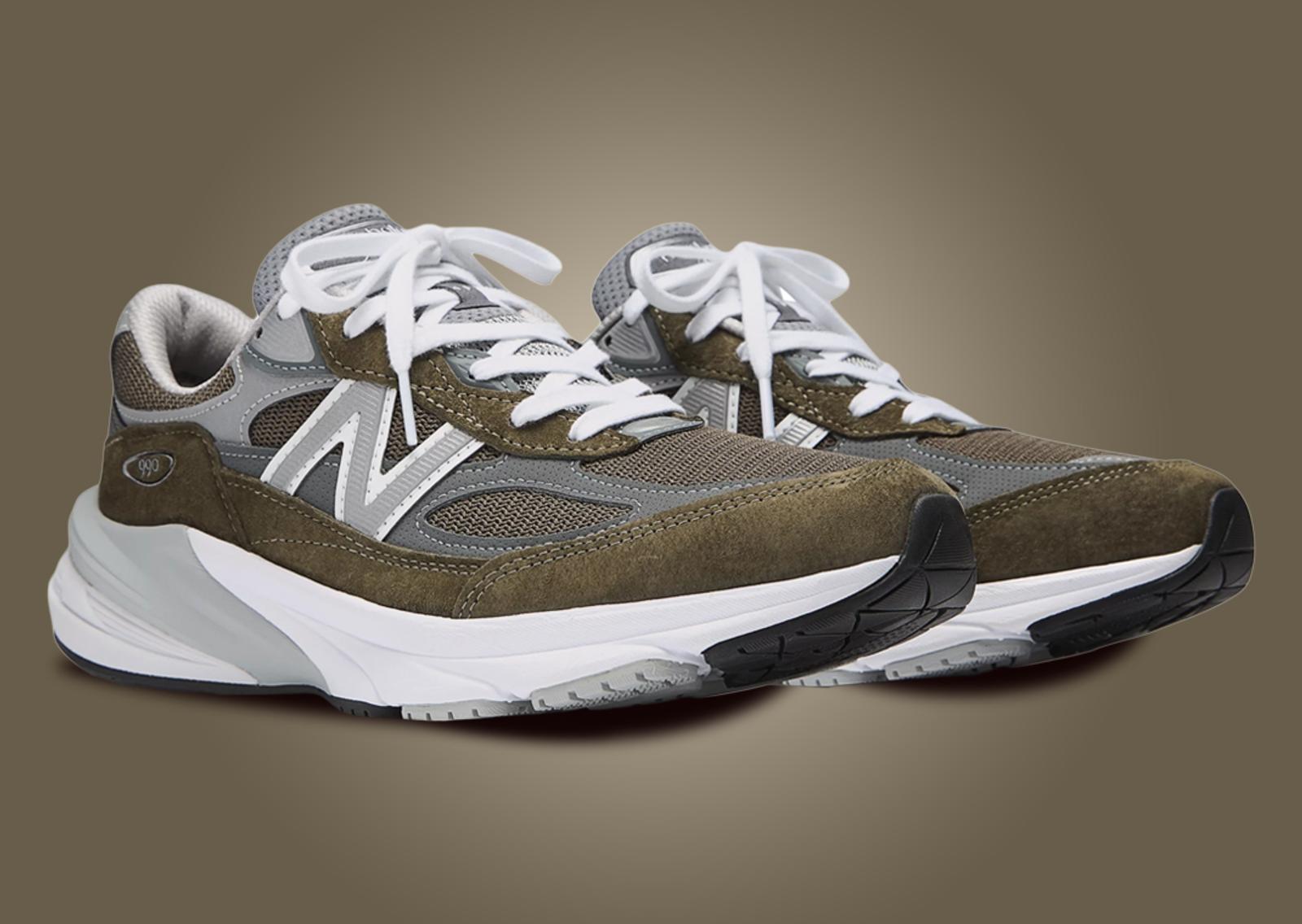 New Balance 990v6 Made in USA True Camo White Angle