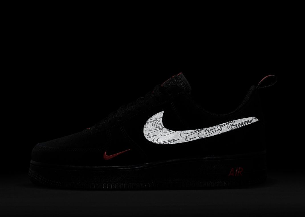 Enter Stealthy Season With The Nike Air Force 1 Low LV8 Black Light Crimson