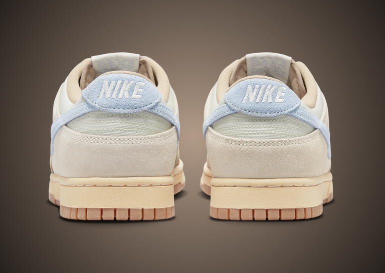 Nike Dunk Low Coconut Milk Light Armory Blue Heel