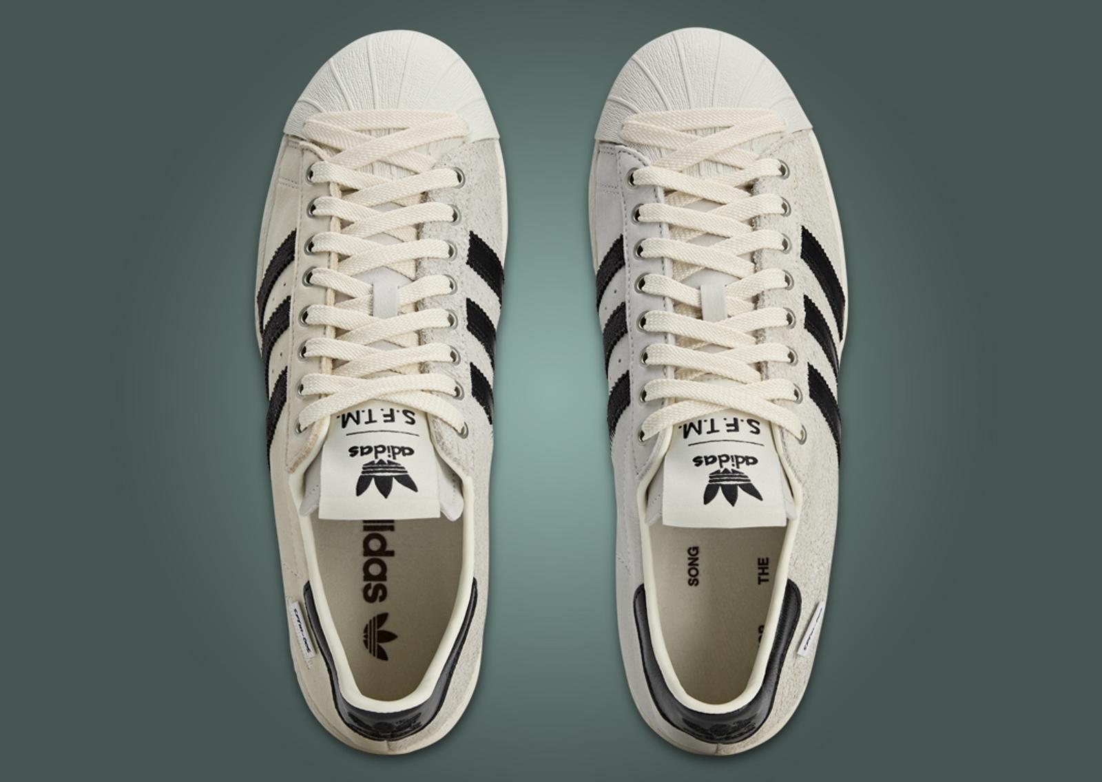 SFTM x adidas Superstar 82 Cream White Top