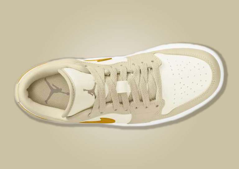 Air Jordan 1 Low Pale Vanilla Yellow Ochre (W) Top