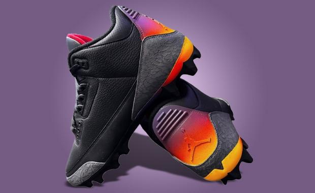 Custom J. Balvin x Air Jordan 3 Retro Rio Cleats for Devin White